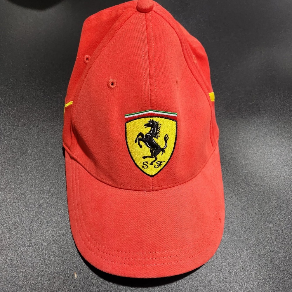Ferrari Puma F1 Racing Hat Red Scuderia Formula 1 Baseball Cap S/M Embroidered